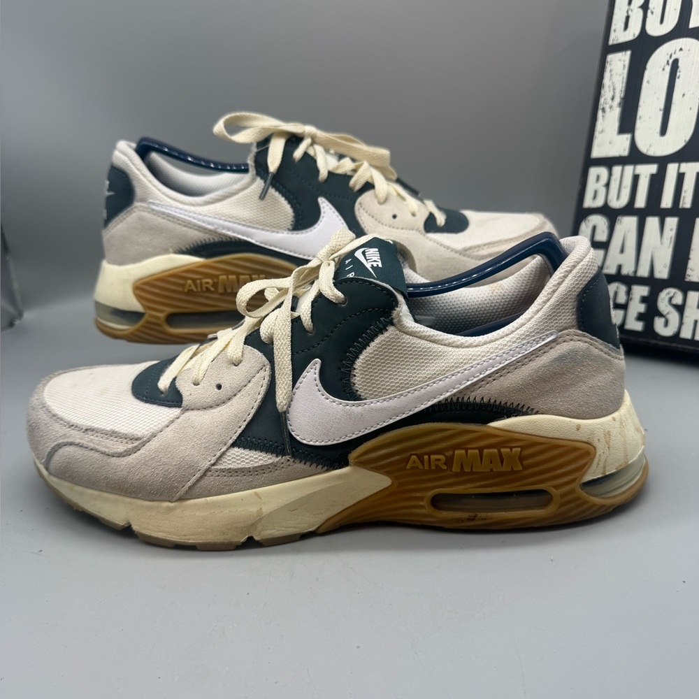 Nike Air Max Excee Shoes Men's Size 10.5  Sail Brown Deep Jungle Sneakers - Picture 1 of 8